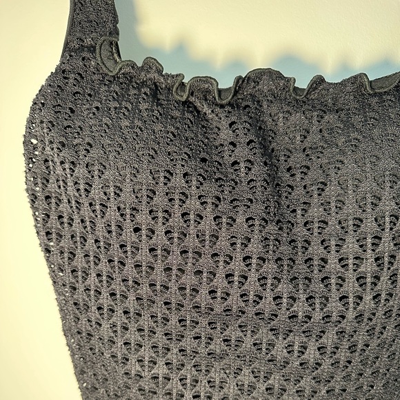 SEAFOLLY Havana crochet one piece black swimsuit - Picture 6 of 10